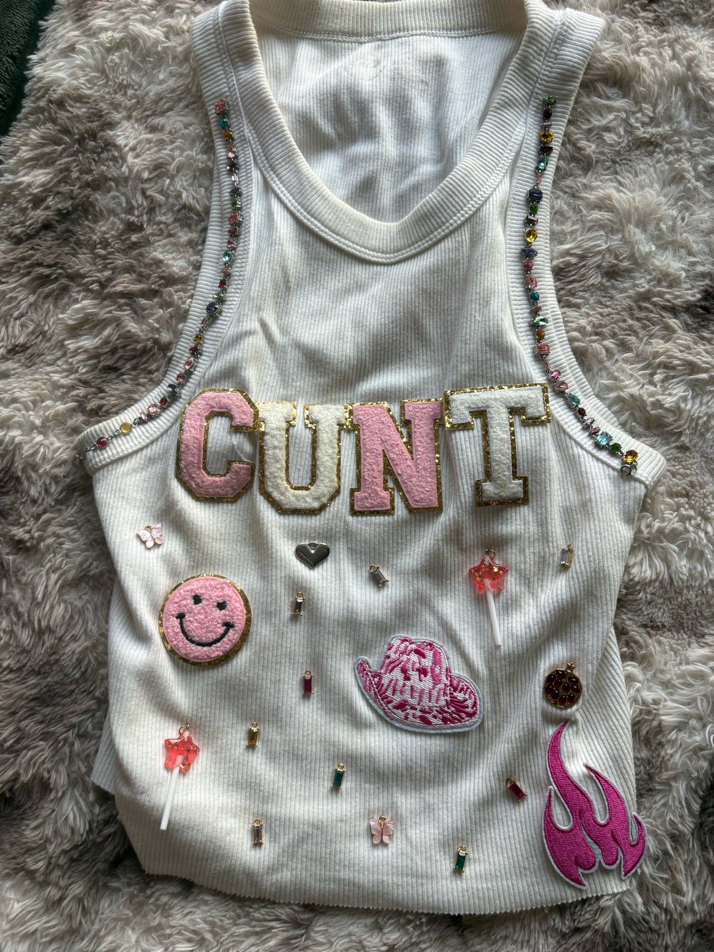 White Tank Top custom made